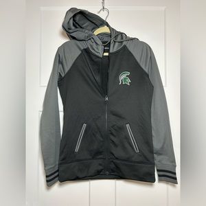 Small/medium Michigan State Hoodie Jacket, Women’s MSU Full zip jacket